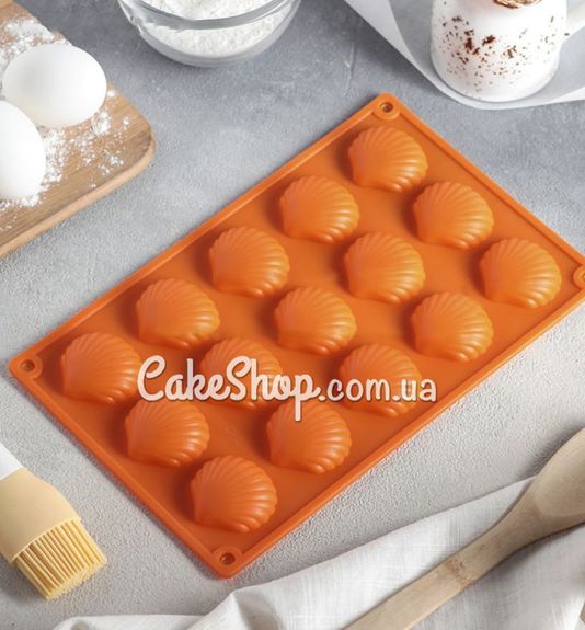 ⋗ Силиконовая форма Ракушки, 15 шт купить в Украине ➛ CakeShop.com.ua, фото