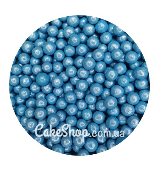 ⋗ Посыпка перламутровая Dobryk голубая 8мм, 50 г купить в Украине ➛ CakeShop.com.ua, фото