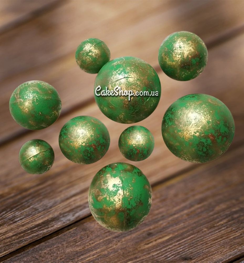 Сфера шоколадна IR Зелений мармур - фото