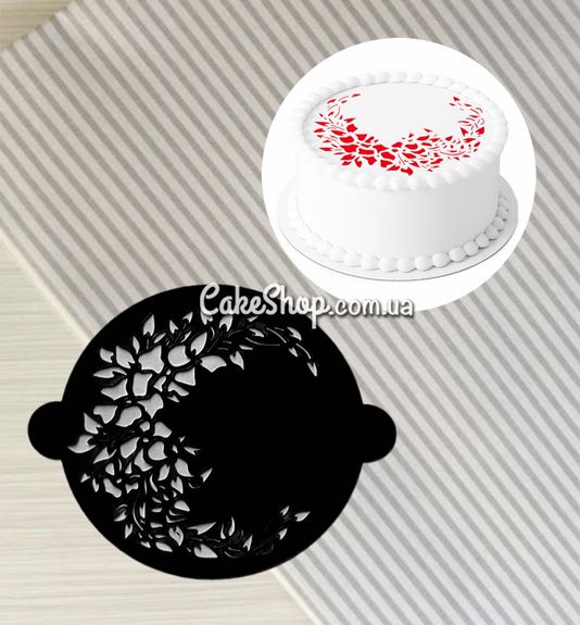 ⋗ Трафарет для печива Візерунок Квіти, 9 см купити в Україні ➛ CakeShop.com.ua, фото