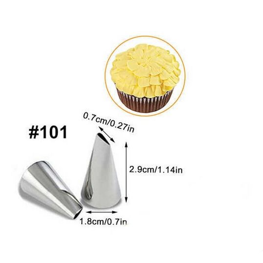 ⋗ Насадка кондитерська Пелюстка троянди #101 маленька купити в Україні ➛ CakeShop.com.ua, фото