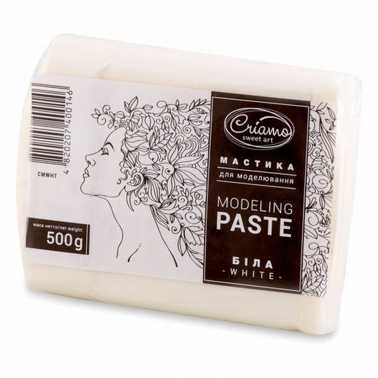⋗ Мастика Criamo для моделирования Белая, 0,5 кг купить в Украине ➛ CakeShop.com.ua, фото