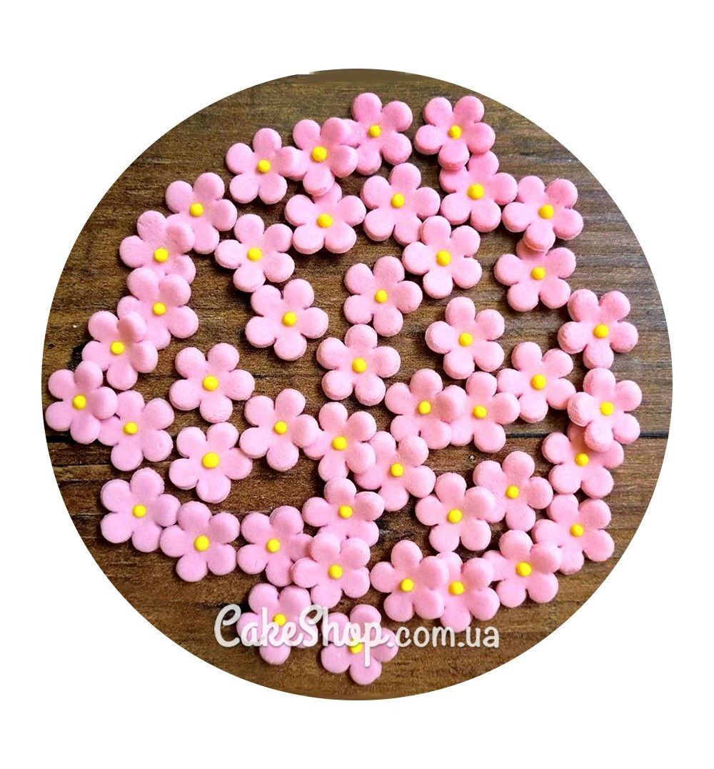 ⋗ Цукрові фігурки Яблуневий цвіт рожевий купити в Україні ➛ CakeShop.com.ua, фото