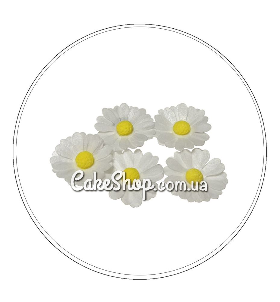 Вафельна квітка Ромашка 5 шт, DR - фото