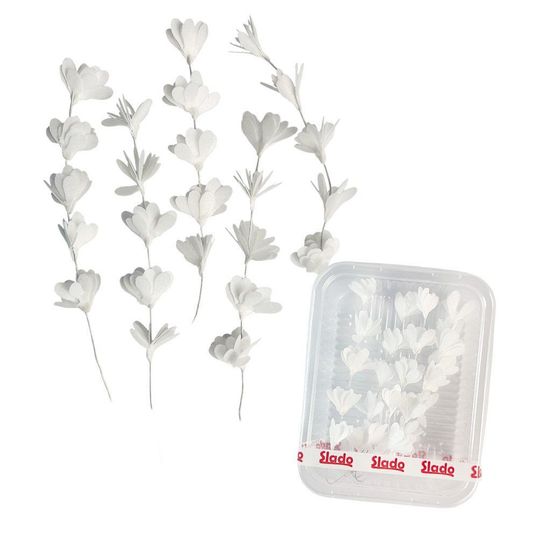 ⋗ Вафельный цветок Веточка сакуры белая ТМ Сладо купить в Украине ➛ CakeShop.com.ua, фото