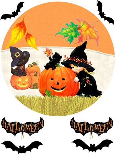 ⋗ Вафельная картинка Хеллоуин 2 купить в Украине ➛ CakeShop.com.ua, фото