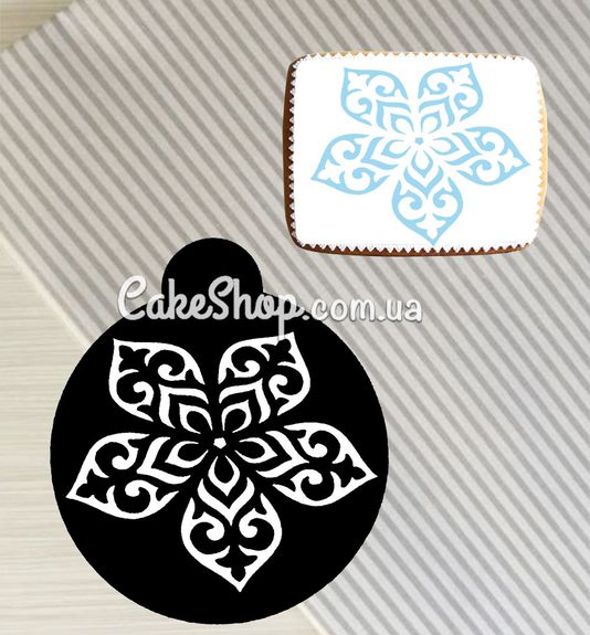 ⋗ Трафарет Сніжинка 4 купити в Україні ➛ CakeShop.com.ua, фото