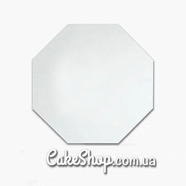 Подложка для торта из ДВП восьмиугольная Белая 25 см - фото