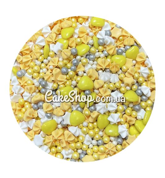 ⋗ Посипка рисова з безе та серцями мікс #3, 500 г купити в Україні ➛ CakeShop.com.ua, фото