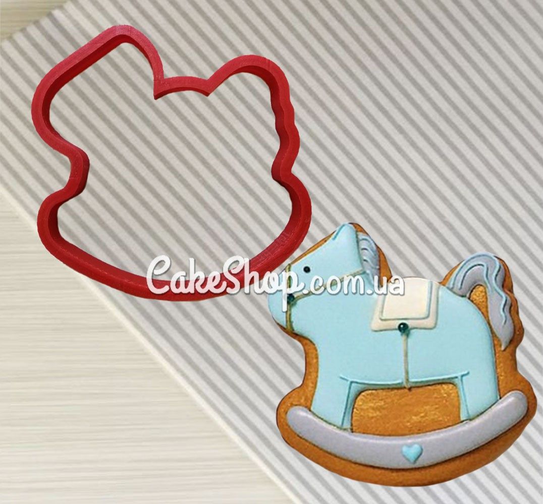 ⋗ Вырубка пластиковая Лошадка-качалка купить в Украине ➛ CakeShop.com.ua, фото