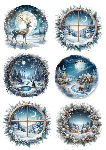 ⋗ Вафельная картинка РІздвяна 3 купить в Украине ➛ CakeShop.com.ua, фото