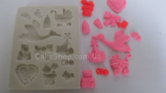⋗ Силиконовый молд Набор детские игрушки купить в Украине ➛ CakeShop.com.ua, фото