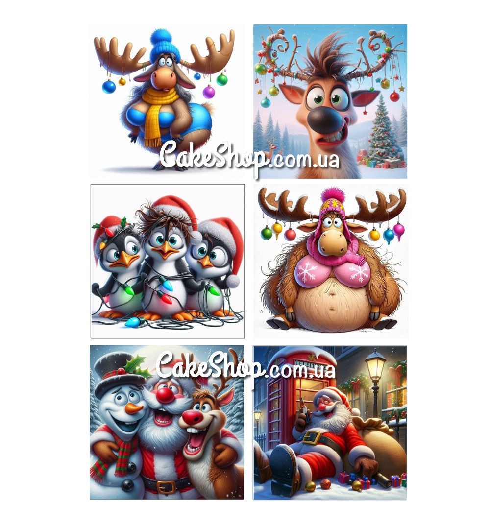 ⋗ Вафельная картинка З Новим роком 2026-3 купить в Украине ➛ CakeShop.com.ua, фото