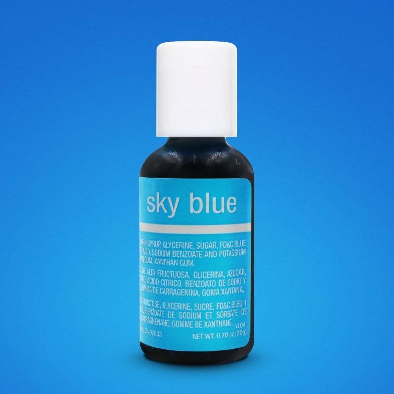 ⋗ Гелевий барвник Chefmaster Liqua-Gel Sky Blue (Блакитний) купити в Україні ➛ CakeShop.com.ua, фото