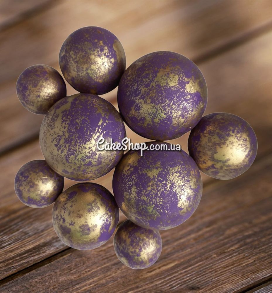 Сфера шоколадная IR Фиолетовый мрамор - фото