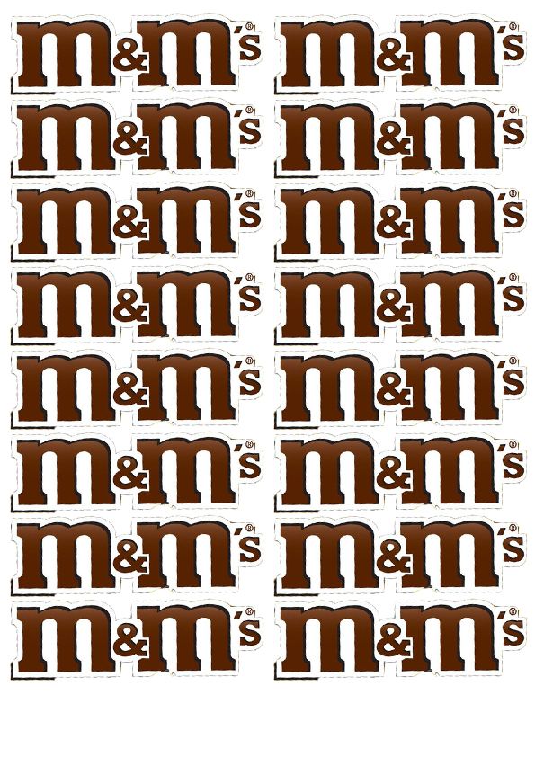 ⋗ Вафельна картинка M&M's купити в Україні ➛ CakeShop.com.ua, фото