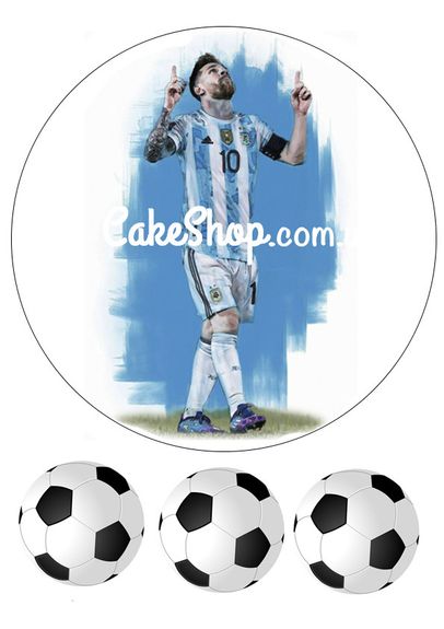 ⋗ Вафельна картинка Футбол 7 купити в Україні ➛ CakeShop.com.ua, фото