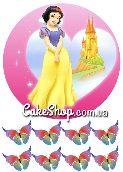 ⋗ Сахарная картинка Принцесса Белоснежка купить в Украине ➛ CakeShop.com.ua, фото