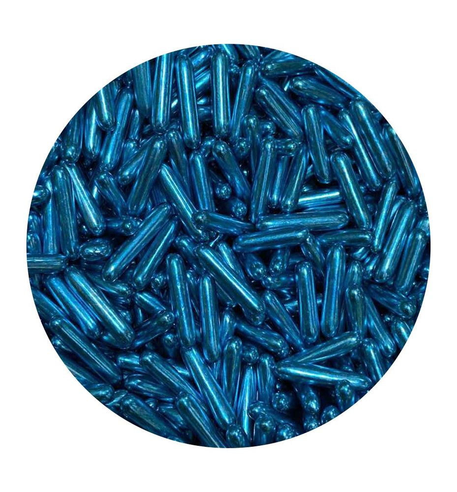Посипка цукрова SD Макарони блакитні, 25г - фото
