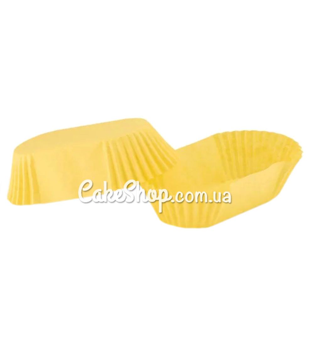 ⋗ Паперові форми для еклерів Р8 Жовті, 50шт купити в Україні ➛ CakeShop.com.ua, фото