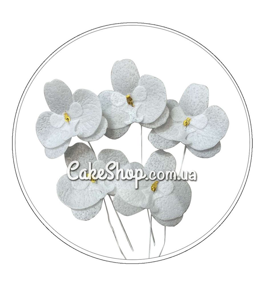 Вафельный цветок Орхидея белая ТМ Сладо - фото