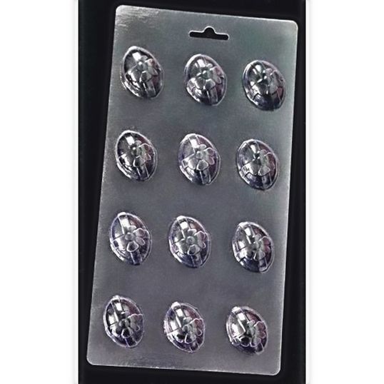 ⋗ Пластиковая форма для шоколада Яйцо мини с цветочком купить в Украине ➛ CakeShop.com.ua, фото