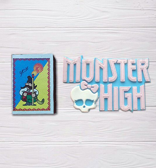 ⋗ Силіконовий молд Напис Монстр Хай купити в Україні ➛ CakeShop.com.ua, фото