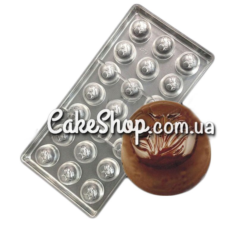⋗ Поликарбонатная форма для конфет Вишня в шоколаде купить в Украине ➛ CakeShop.com.ua, фото