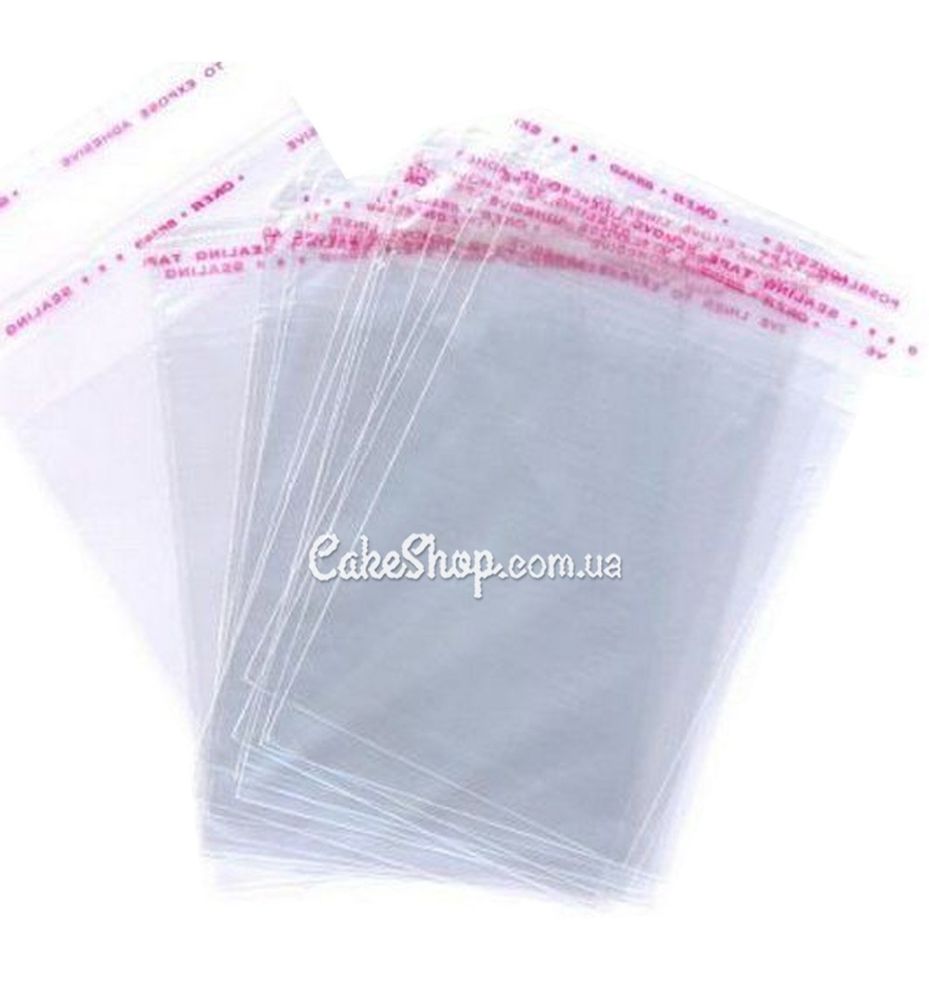 Пакеты прозрачные с клейкой лентой для упаковки 25х32 см, 100 шт - фото