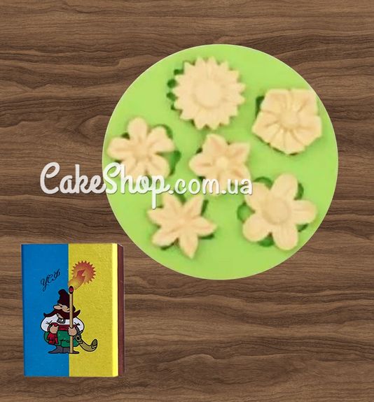 ⋗ Силиконовый молд BR Цветы набор 5 купить в Украине ➛ CakeShop.com.ua, фото