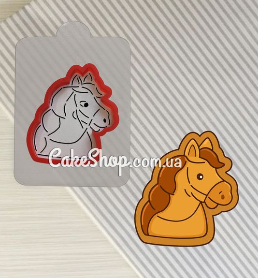 ⋗ Вырубка пластиковая с трафаретом Лошадь 1 купить в Украине ➛ CakeShop.com.ua, фото
