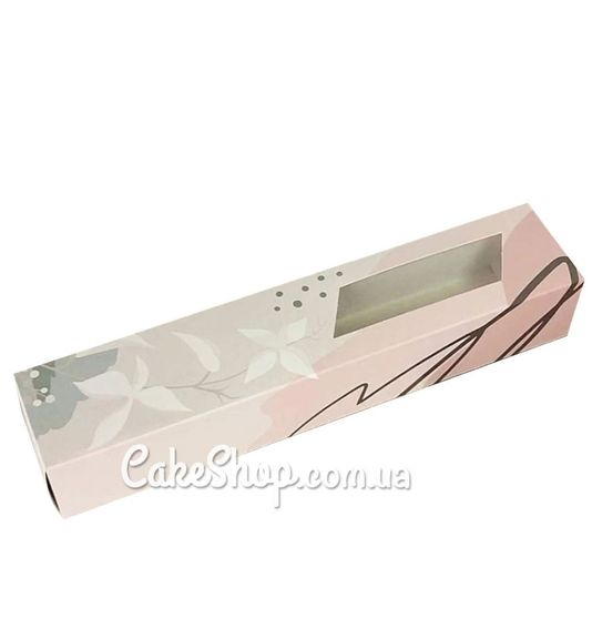 ⋗ Коробка на 10 макаронс Весна, 30х6х5 см купити в Україні ➛ CakeShop.com.ua, фото