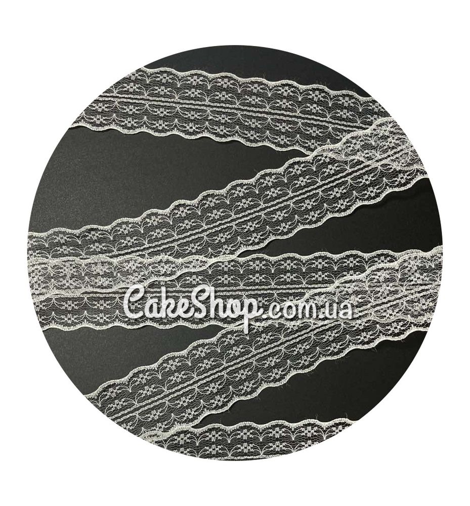 Стрічка мереживна Айворі 5 см, 1 метр - фото