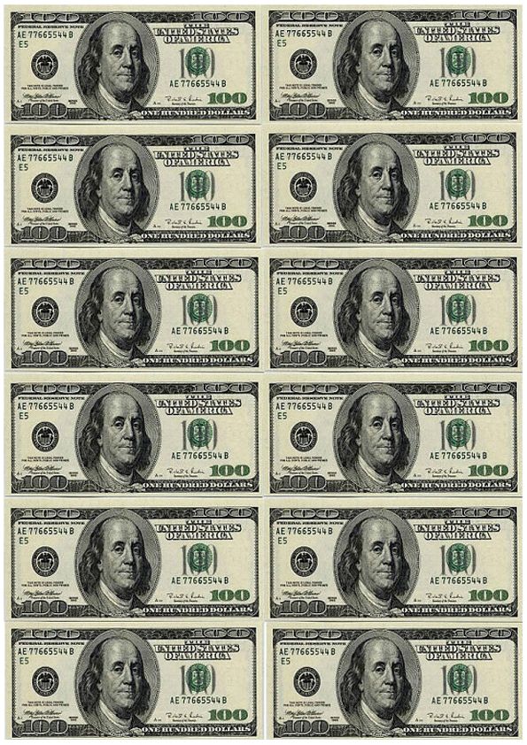 Вафельна картинка Гроші 17 - фото