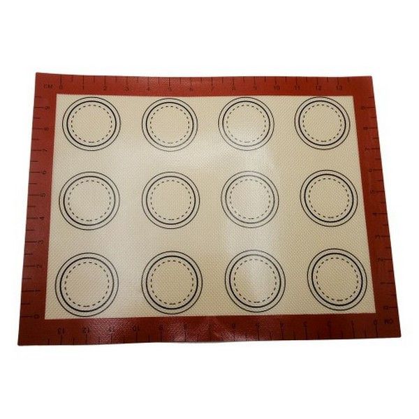 Силіконовий килимок для макаронс з розміткою на 12 штук - фото