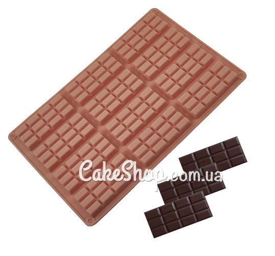 ⋗ Силиконовая форма Шоколадные плитки, 12 шт купить в Украине ➛ CakeShop.com.ua, фото