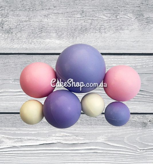 ⋗ Сфера шоколадна SD Рожева-біла-лавандова купити в Україні ➛ CakeShop.com.ua, фото