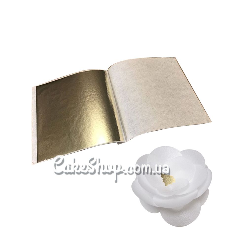 Поталь шампанське срібло 80х85 мм, 5 листів - фото