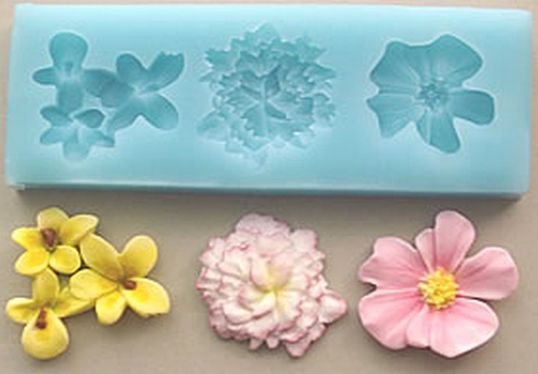 ⋗ Силіконовий молд Квіткова галявина 1 купити в Україні ➛ CakeShop.com.ua, фото