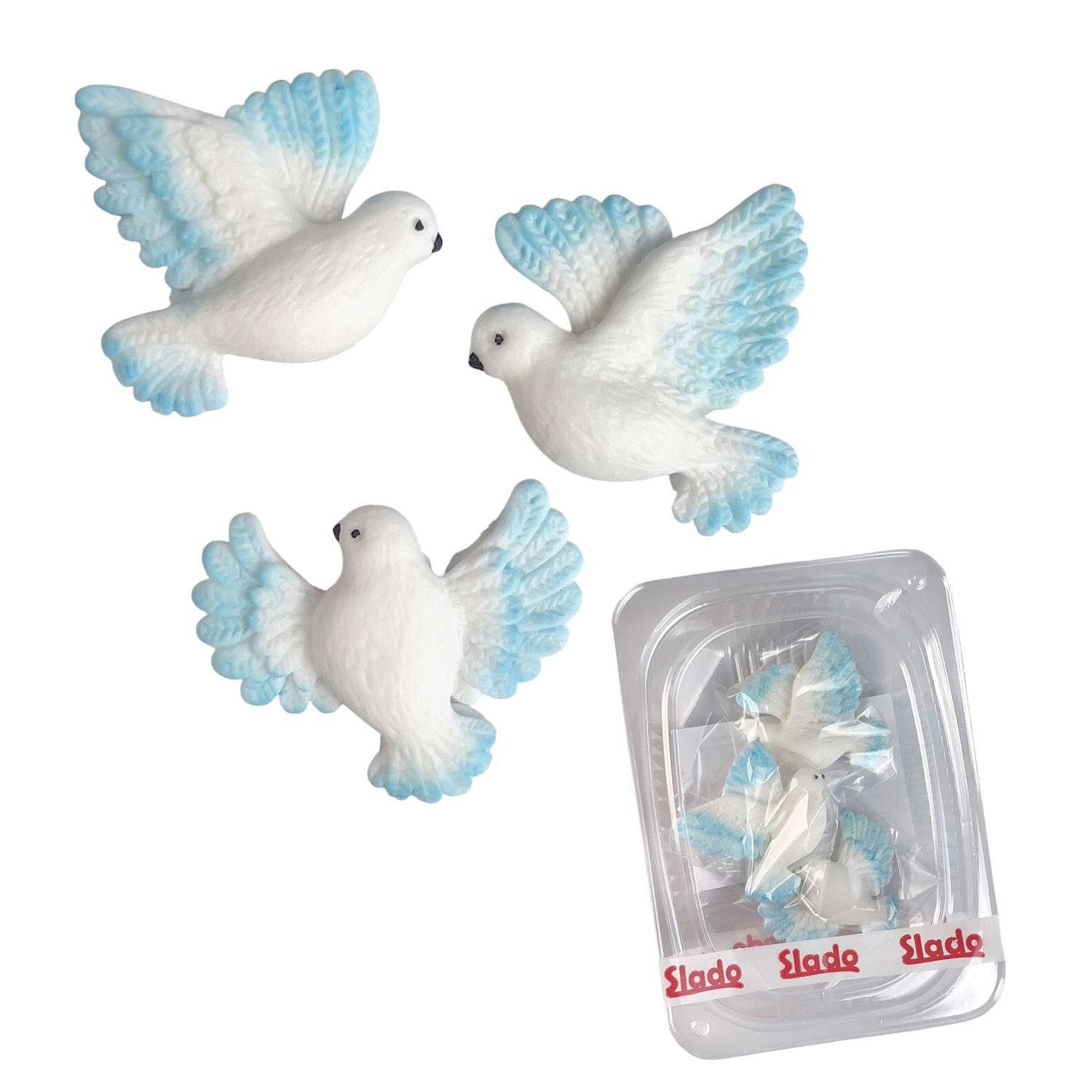 ⋗ Сахарные фигурки Голуби ТМ Сладо купить в Украине ➛ CakeShop.com.ua, фото