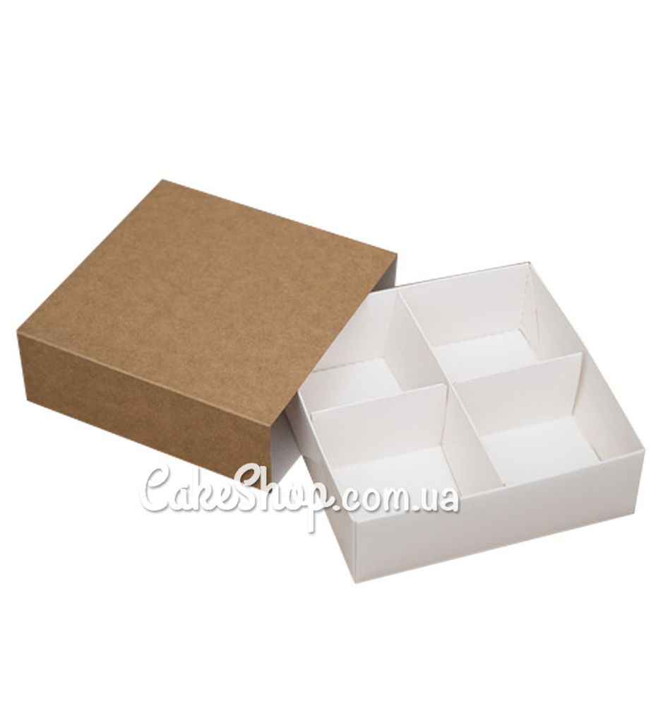 Коробка универсальная Крафт, 15,8х15,8х5,3 см - фото