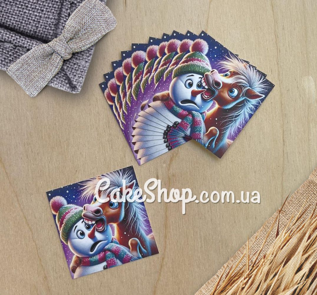 ⋗ Бирка бумажная УПС 5х5 см, 10 шт купить в Украине ➛ CakeShop.com.ua, фото