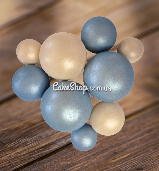 ⋗ Сфера шоколадная IR Белая жемчужина-небесно голубая купить в Украине ➛ CakeShop.com.ua, фото