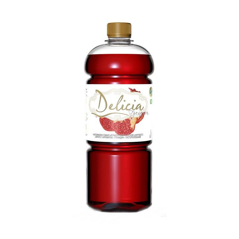 ⋗ Сироп Гренадін Delicia, 1300 г купити в Україні ➛ CakeShop.com.ua, фото