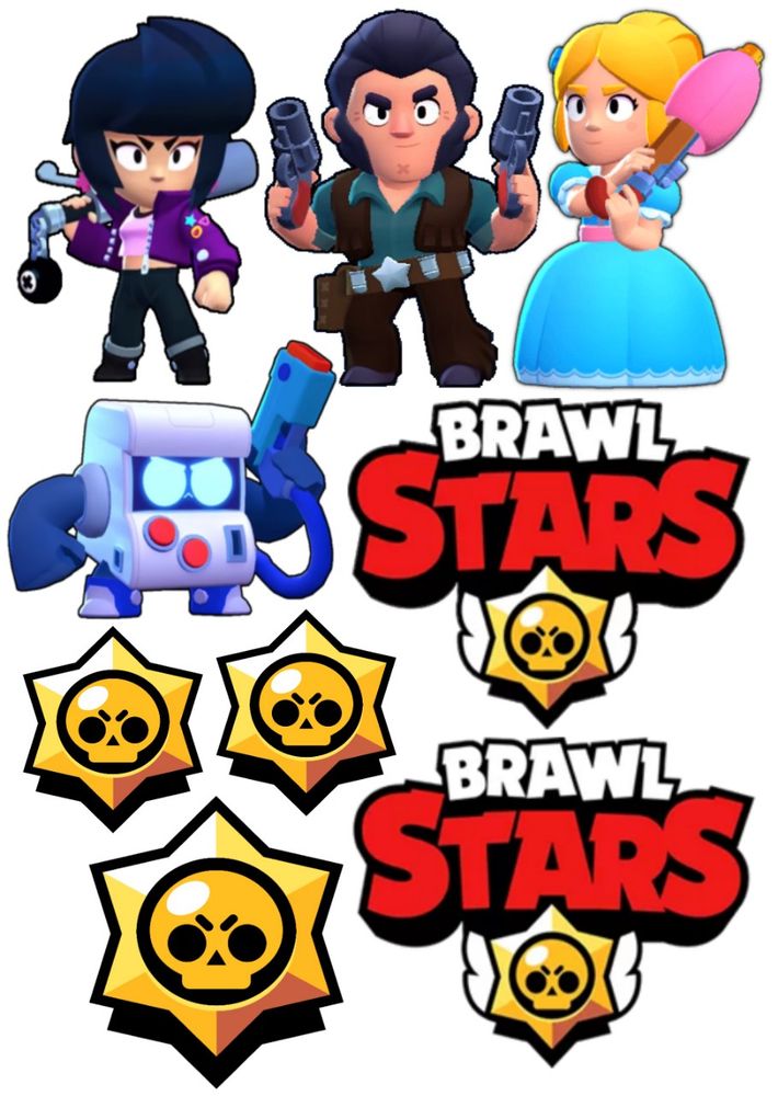 Вафельная картинка BRAWL STARS 1 - фото