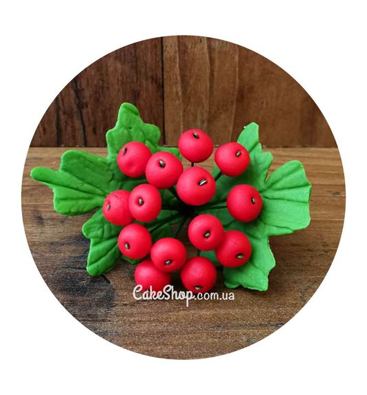 ⋗ Сахарная фигурка Веточка калины ТМ Сладо купить в Украине ➛ CakeShop.com.ua, фото