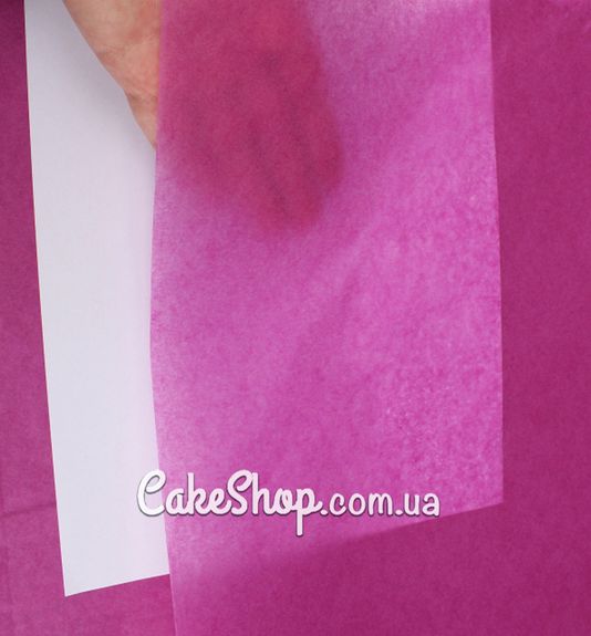 ⋗ Бумага тишью LP фуксия 17г/м, 10 листов купить в Украине ➛ CakeShop.com.ua, фото