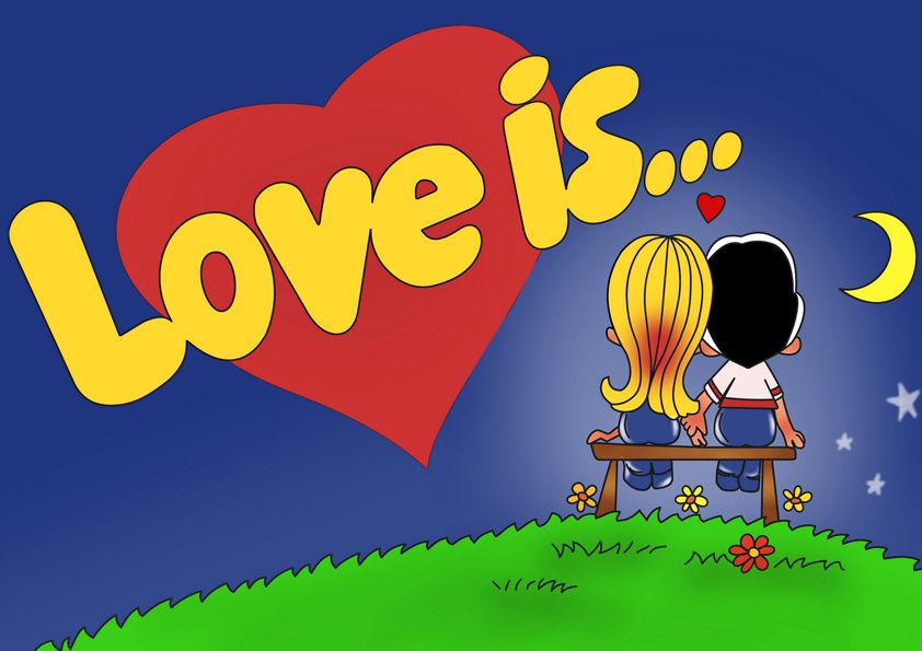 ⋗ Вафельна картинка Love is... 14 купити в Україні ➛ CakeShop.com.ua, фото