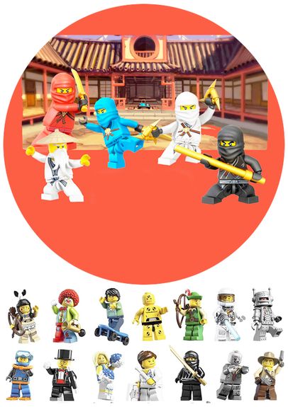 ⋗ Вафельная картинка Ниндзяго 16 купить в Украине ➛ CakeShop.com.ua, фото