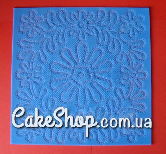 ⋗ Силиконовый коврик для айсинга Салфетка ажурная квадратная купить в Украине ➛ CakeShop.com.ua, фото